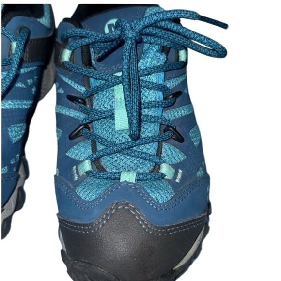 Merrell Womens 8 Athletic Outdoor Shoes Blue & Black Rubber Sole - Picture 2 of 10